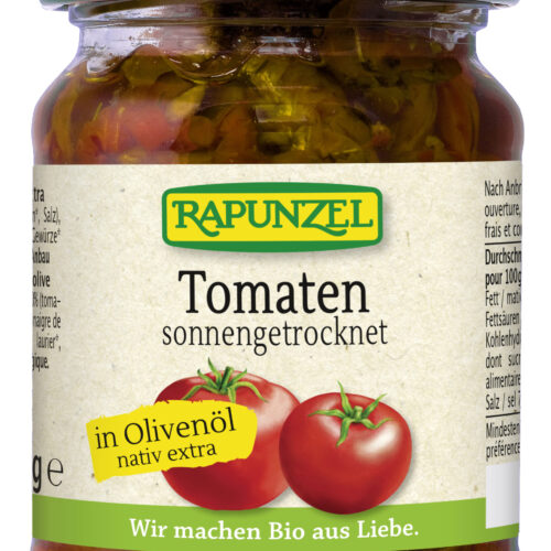 Rapunzel – Dried Tomatoes in Olive Oil Aromatic – Spicy Bio 120g